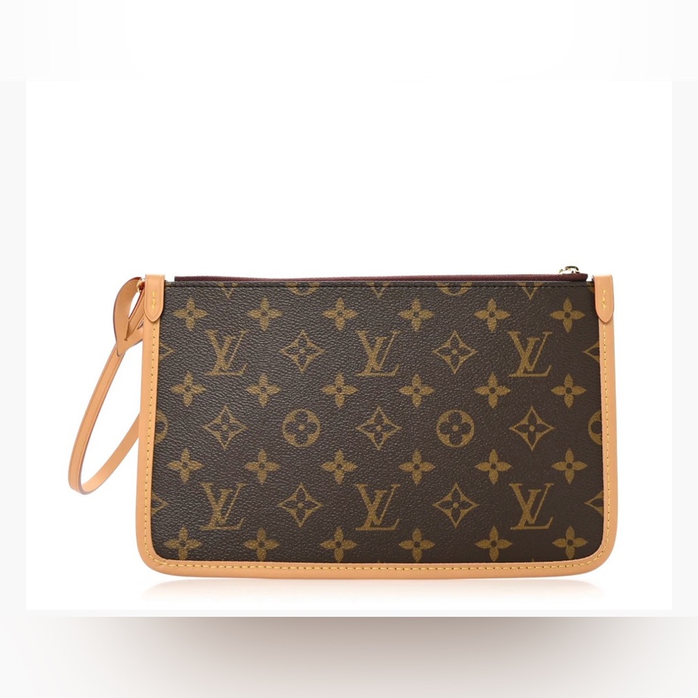 Authentic Louis Vuitton NEW Carryall MM Pochette monogram wristlet pouch